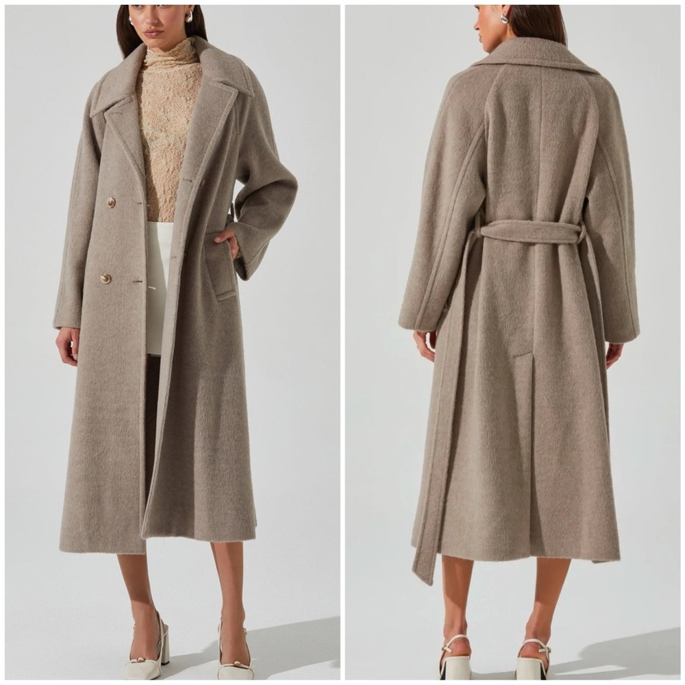 NWT ASTR Seeley Double Breasted Longline Coat